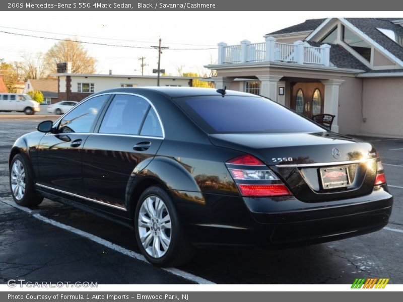 Black / Savanna/Cashmere 2009 Mercedes-Benz S 550 4Matic Sedan