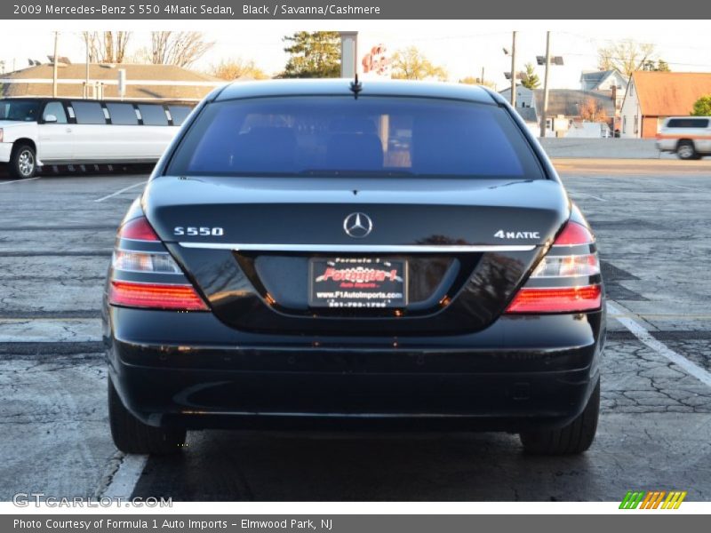 Black / Savanna/Cashmere 2009 Mercedes-Benz S 550 4Matic Sedan
