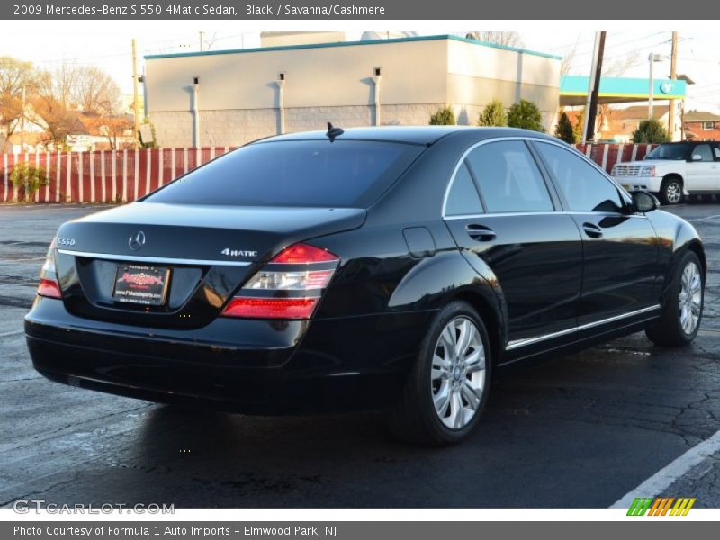 Black / Savanna/Cashmere 2009 Mercedes-Benz S 550 4Matic Sedan