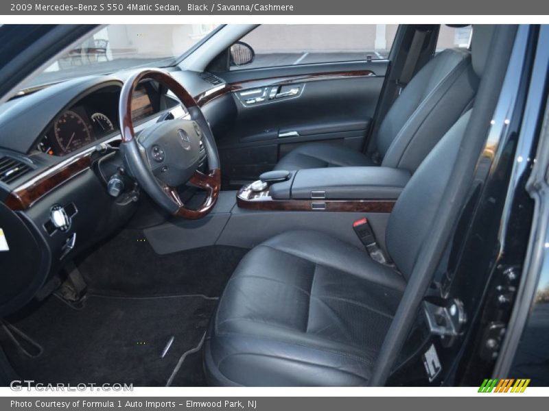 Black / Savanna/Cashmere 2009 Mercedes-Benz S 550 4Matic Sedan