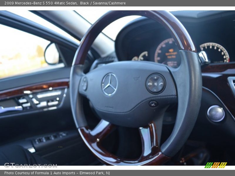 Black / Savanna/Cashmere 2009 Mercedes-Benz S 550 4Matic Sedan