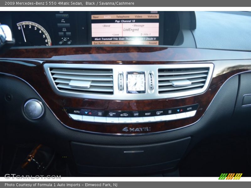 Black / Savanna/Cashmere 2009 Mercedes-Benz S 550 4Matic Sedan