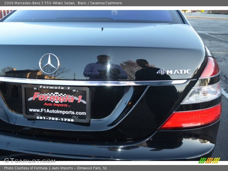 Black / Savanna/Cashmere 2009 Mercedes-Benz S 550 4Matic Sedan