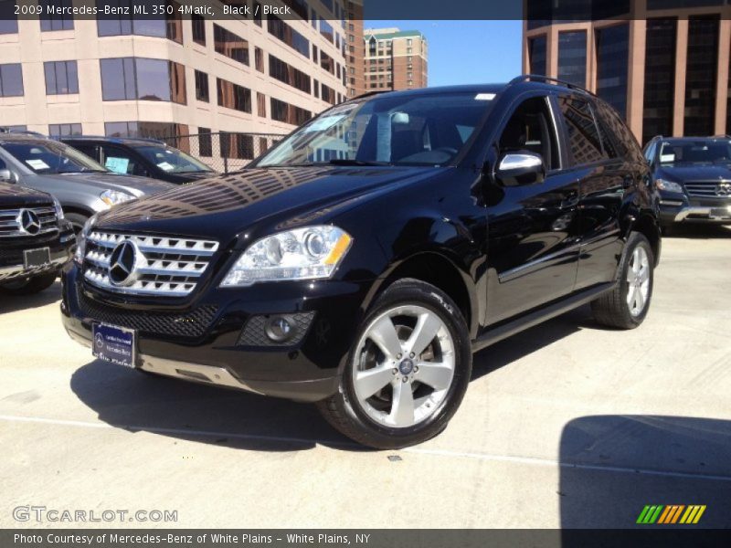 Black / Black 2009 Mercedes-Benz ML 350 4Matic