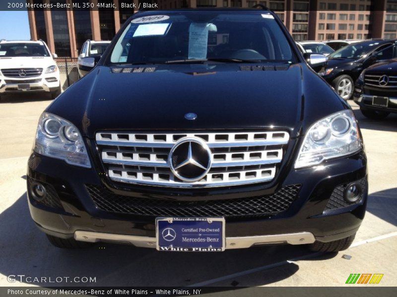 Black / Black 2009 Mercedes-Benz ML 350 4Matic