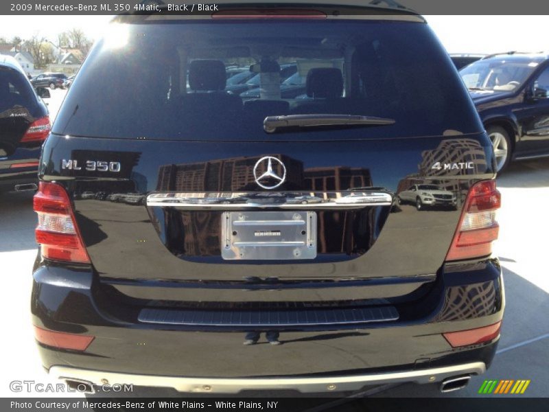 Black / Black 2009 Mercedes-Benz ML 350 4Matic