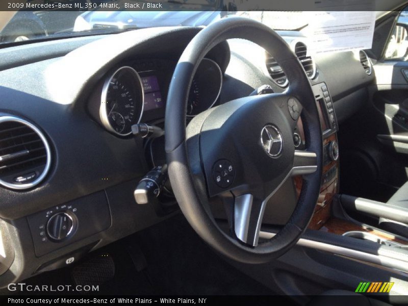 Black / Black 2009 Mercedes-Benz ML 350 4Matic