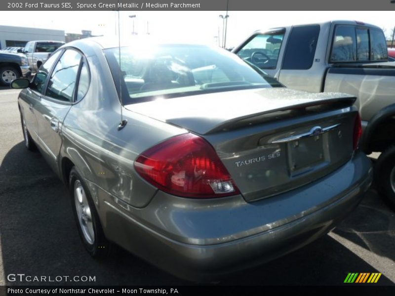 Spruce Green Metallic / Medium Parchment 2002 Ford Taurus SES