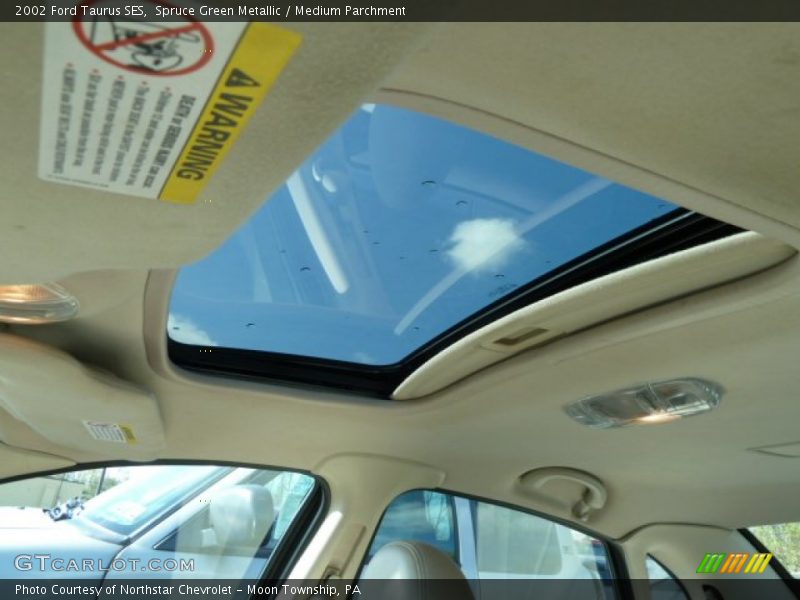 Spruce Green Metallic / Medium Parchment 2002 Ford Taurus SES