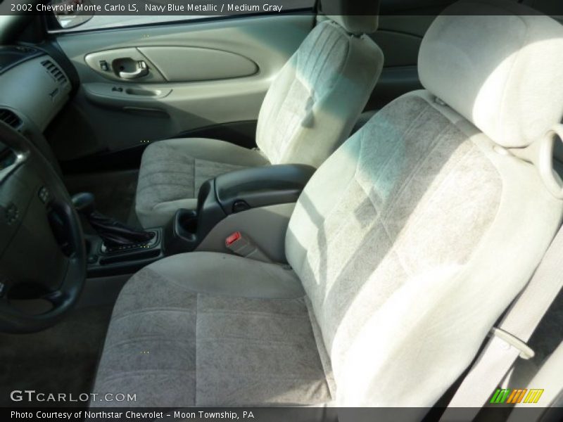 Navy Blue Metallic / Medium Gray 2002 Chevrolet Monte Carlo LS