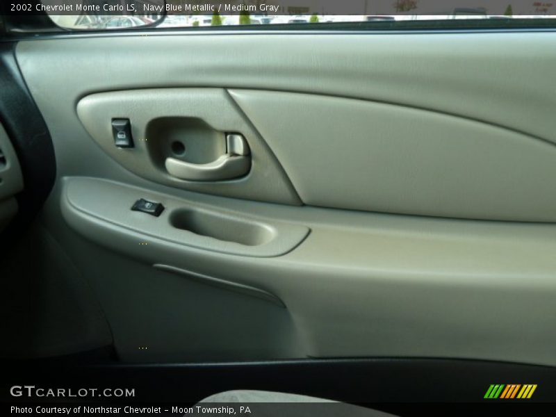 Navy Blue Metallic / Medium Gray 2002 Chevrolet Monte Carlo LS