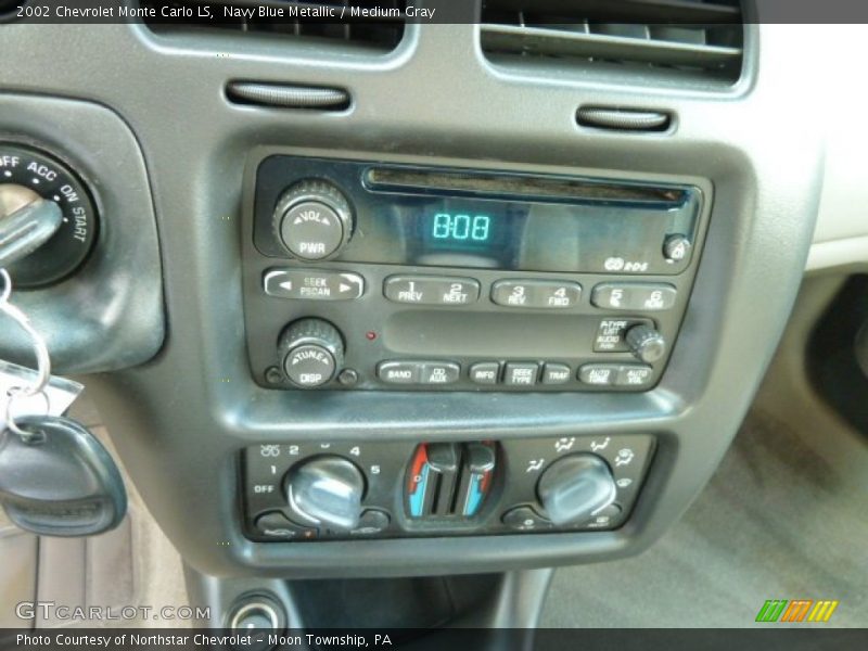 Navy Blue Metallic / Medium Gray 2002 Chevrolet Monte Carlo LS