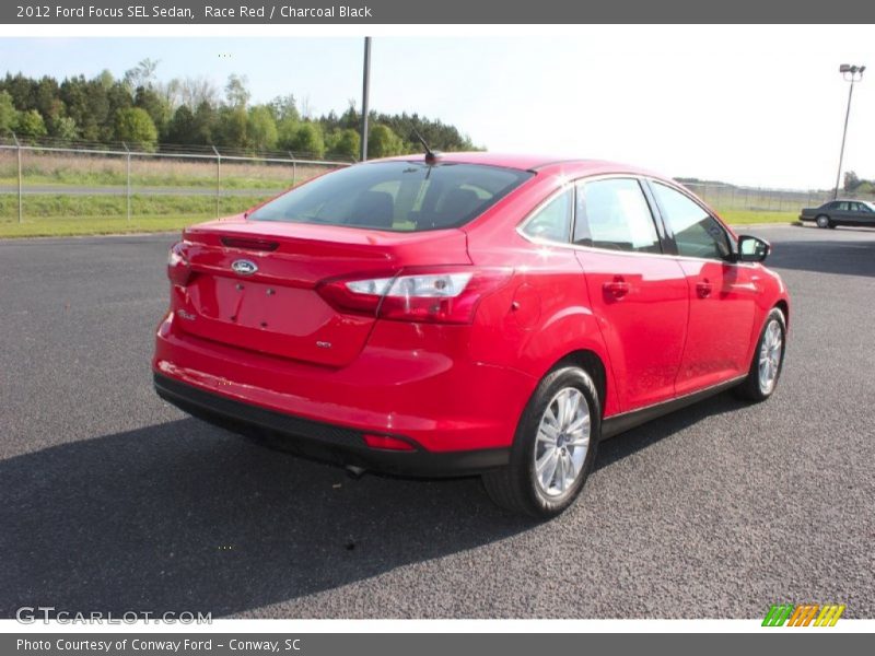 Race Red / Charcoal Black 2012 Ford Focus SEL Sedan