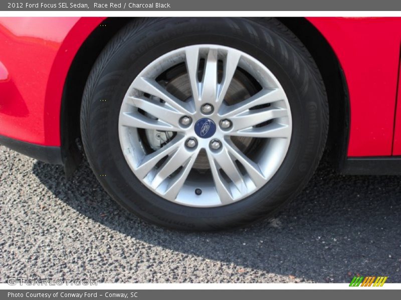 Race Red / Charcoal Black 2012 Ford Focus SEL Sedan