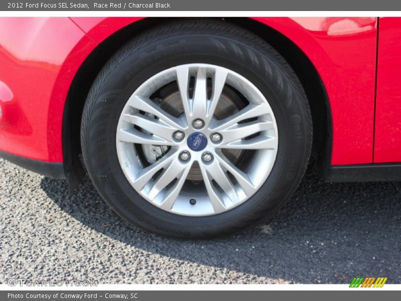 Race Red / Charcoal Black 2012 Ford Focus SEL Sedan