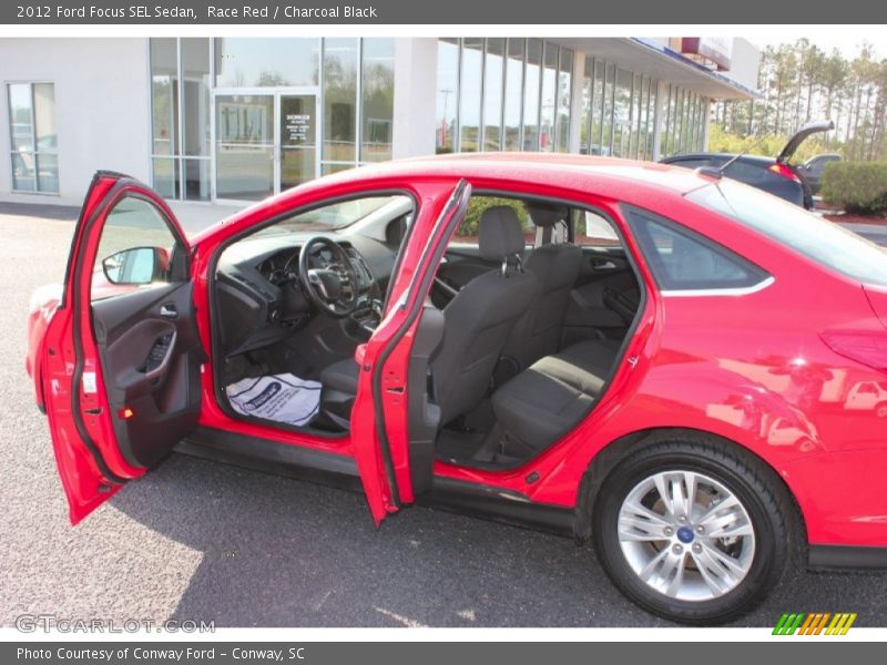 Race Red / Charcoal Black 2012 Ford Focus SEL Sedan