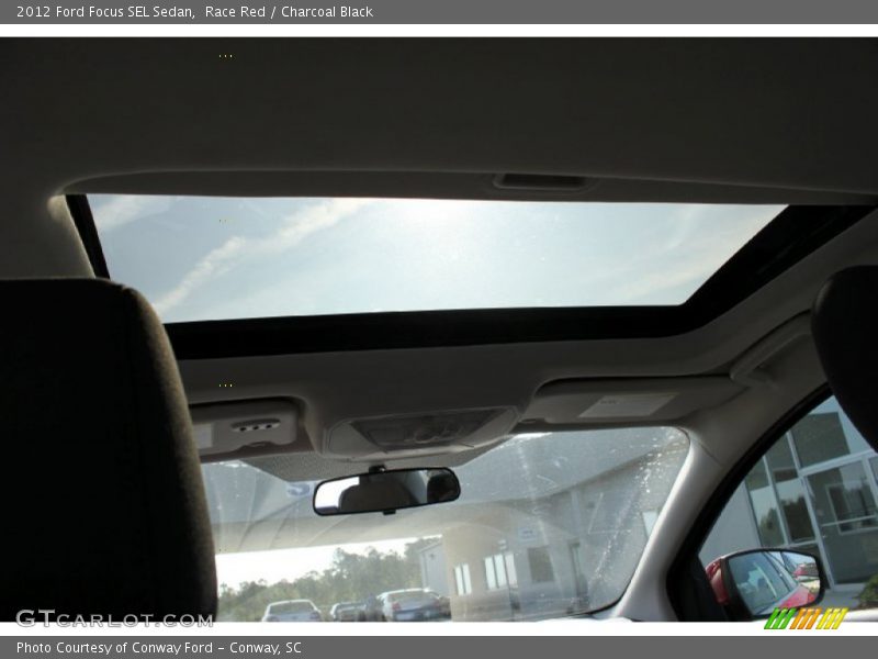 Race Red / Charcoal Black 2012 Ford Focus SEL Sedan