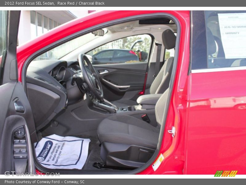 Race Red / Charcoal Black 2012 Ford Focus SEL Sedan
