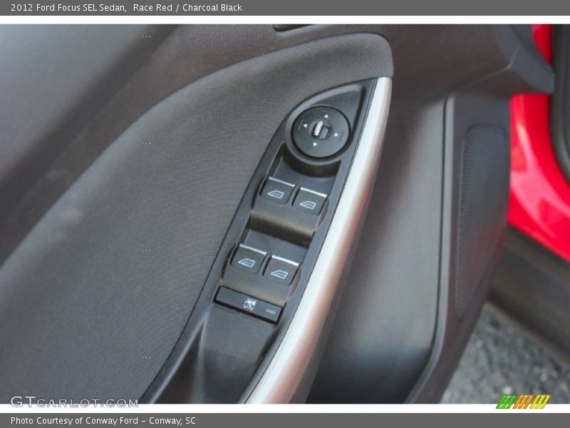 Race Red / Charcoal Black 2012 Ford Focus SEL Sedan