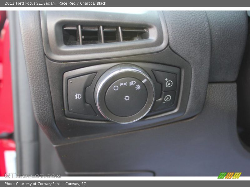 Race Red / Charcoal Black 2012 Ford Focus SEL Sedan