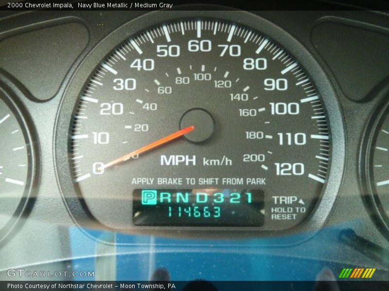 Navy Blue Metallic / Medium Gray 2000 Chevrolet Impala