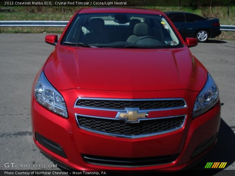 Crystal Red Tintcoat / Cocoa/Light Neutral 2013 Chevrolet Malibu ECO