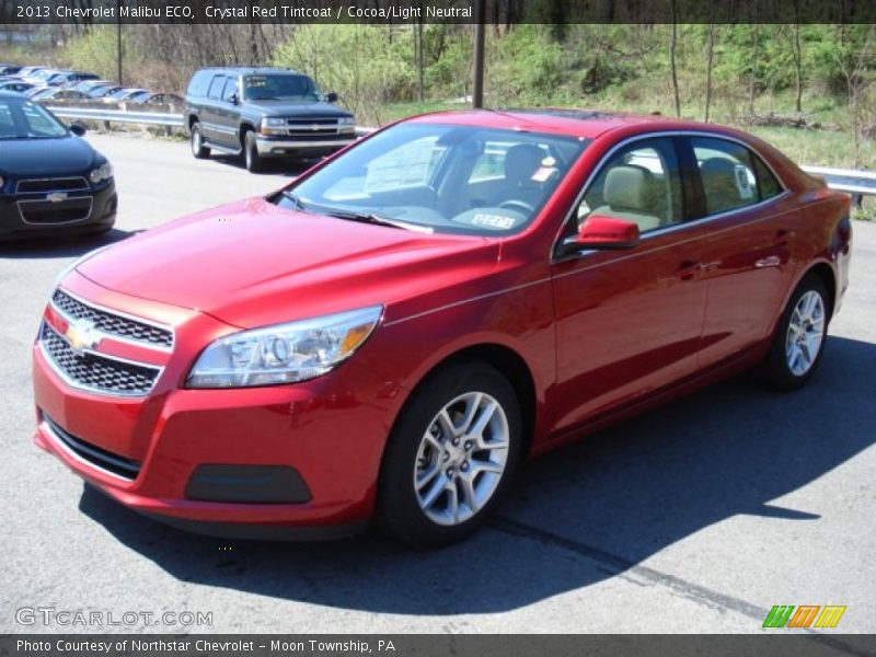Crystal Red Tintcoat / Cocoa/Light Neutral 2013 Chevrolet Malibu ECO