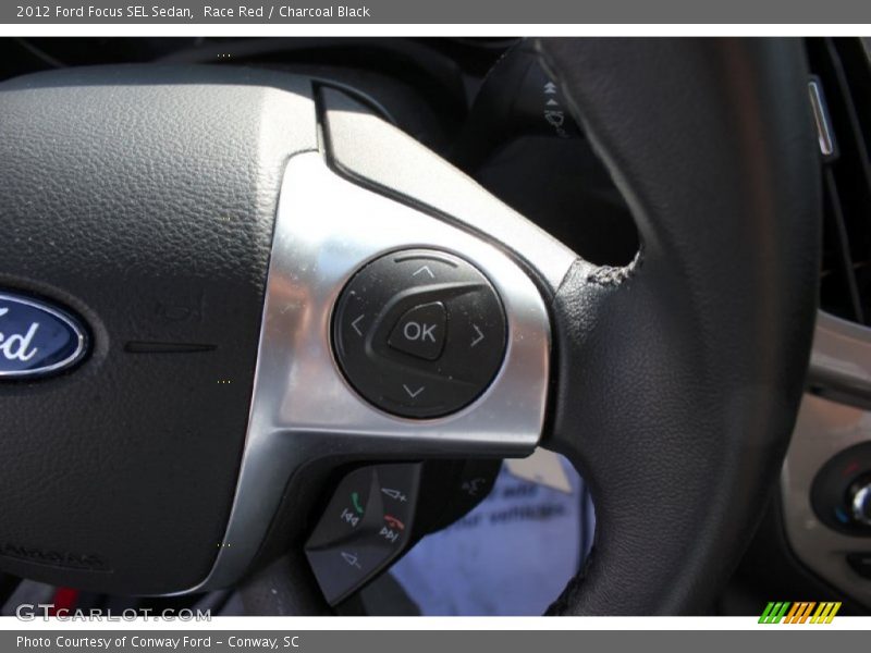 Race Red / Charcoal Black 2012 Ford Focus SEL Sedan