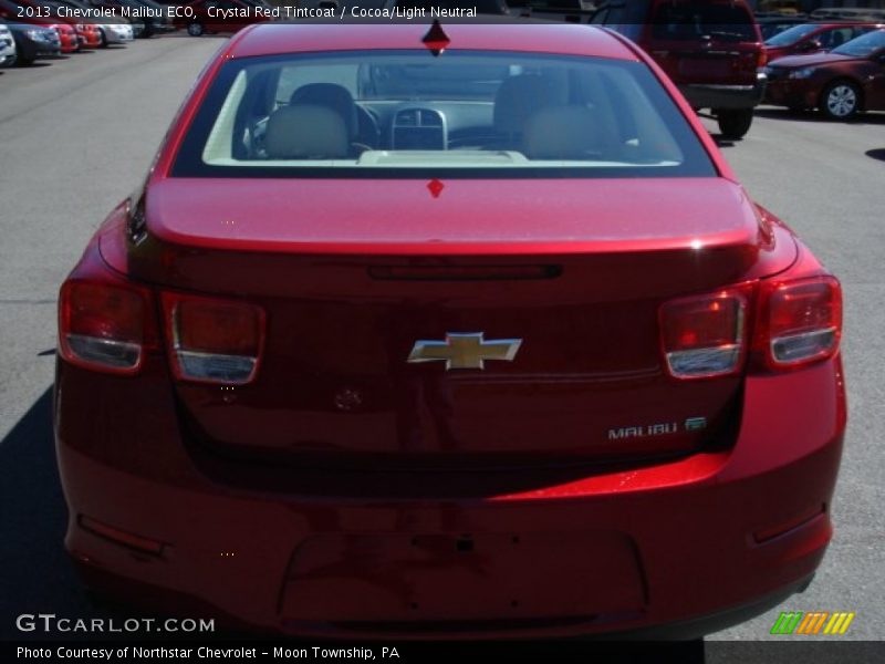 Crystal Red Tintcoat / Cocoa/Light Neutral 2013 Chevrolet Malibu ECO