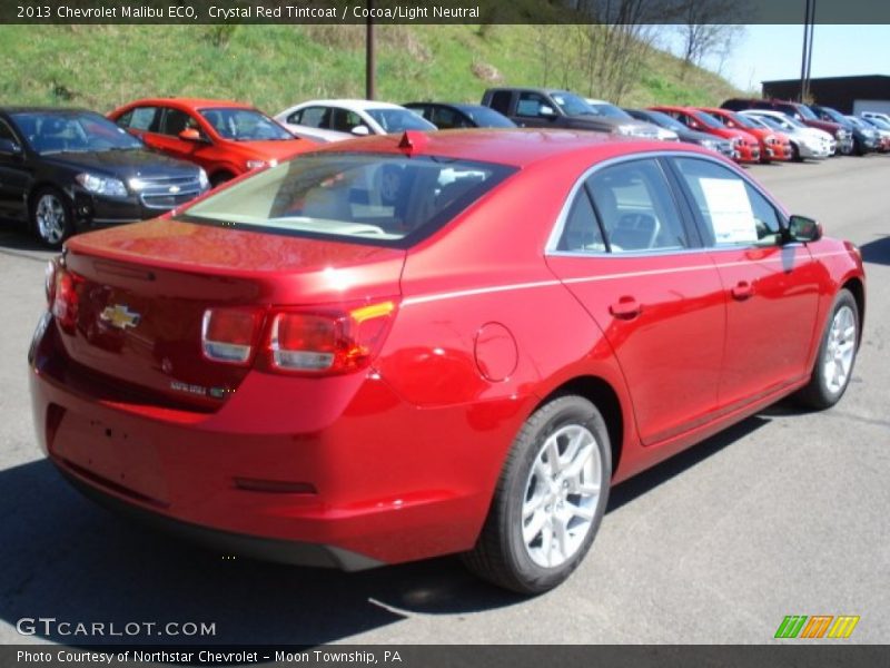 Crystal Red Tintcoat / Cocoa/Light Neutral 2013 Chevrolet Malibu ECO