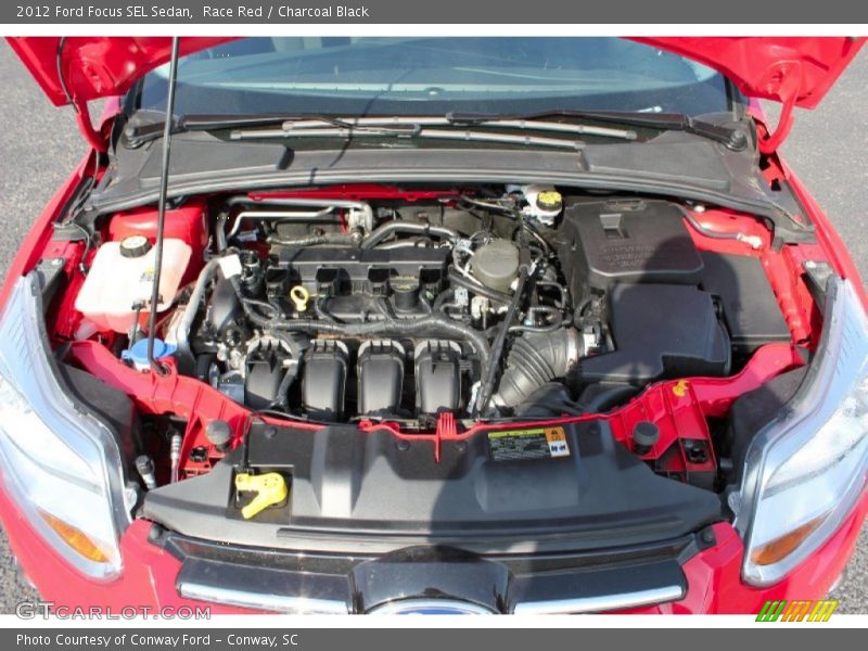 Race Red / Charcoal Black 2012 Ford Focus SEL Sedan