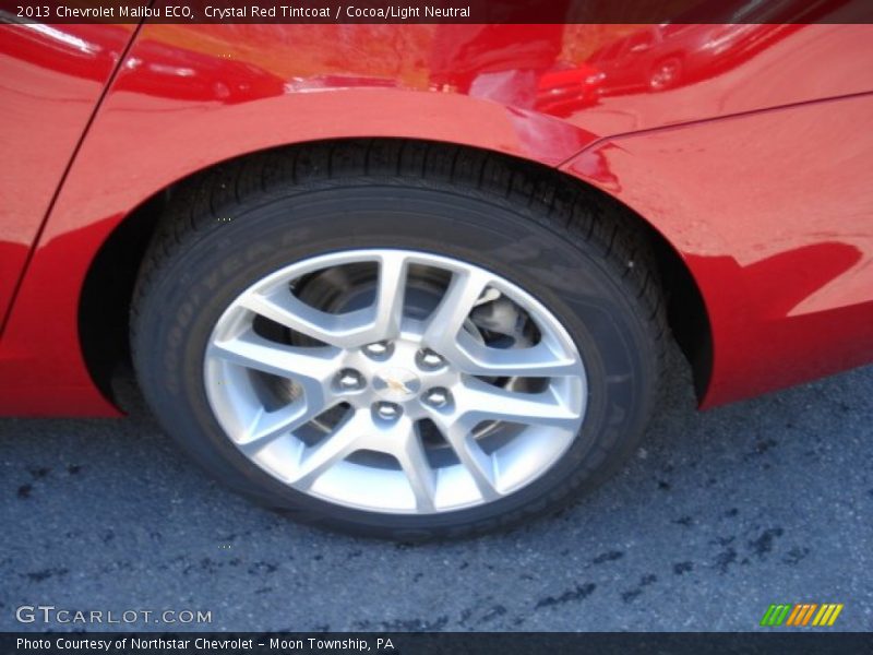 Crystal Red Tintcoat / Cocoa/Light Neutral 2013 Chevrolet Malibu ECO