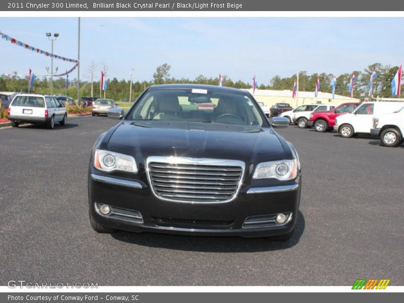 Brilliant Black Crystal Pearl / Black/Light Frost Beige 2011 Chrysler 300 Limited
