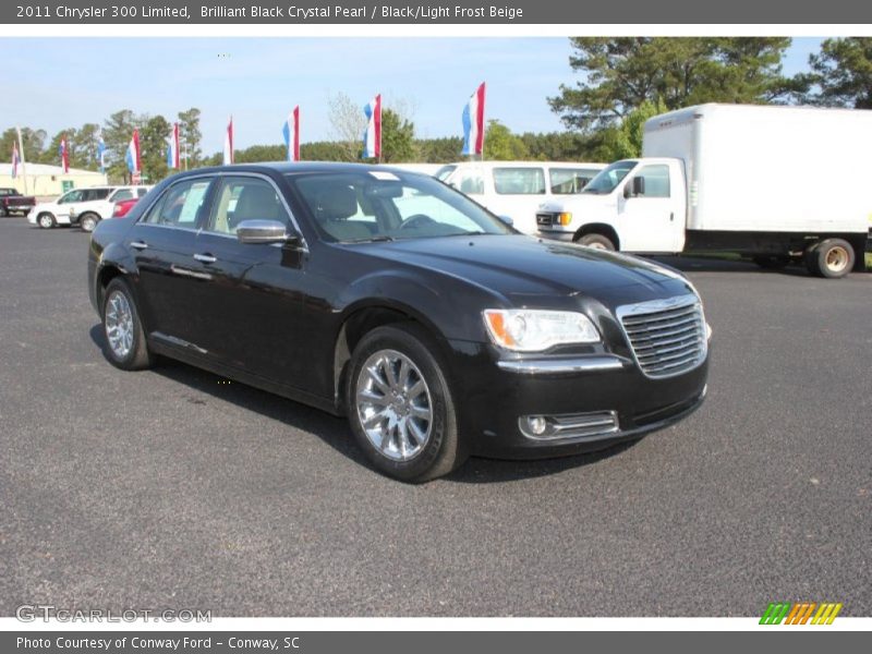 Brilliant Black Crystal Pearl / Black/Light Frost Beige 2011 Chrysler 300 Limited