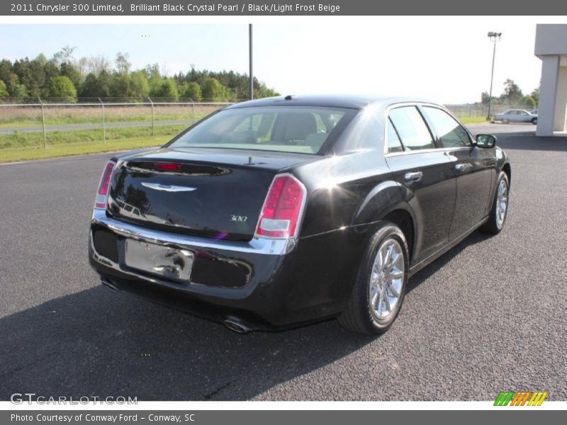 Brilliant Black Crystal Pearl / Black/Light Frost Beige 2011 Chrysler 300 Limited
