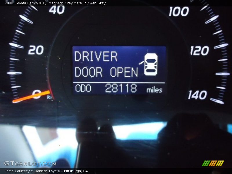 Magnetic Gray Metallic / Ash Gray 2010 Toyota Camry XLE
