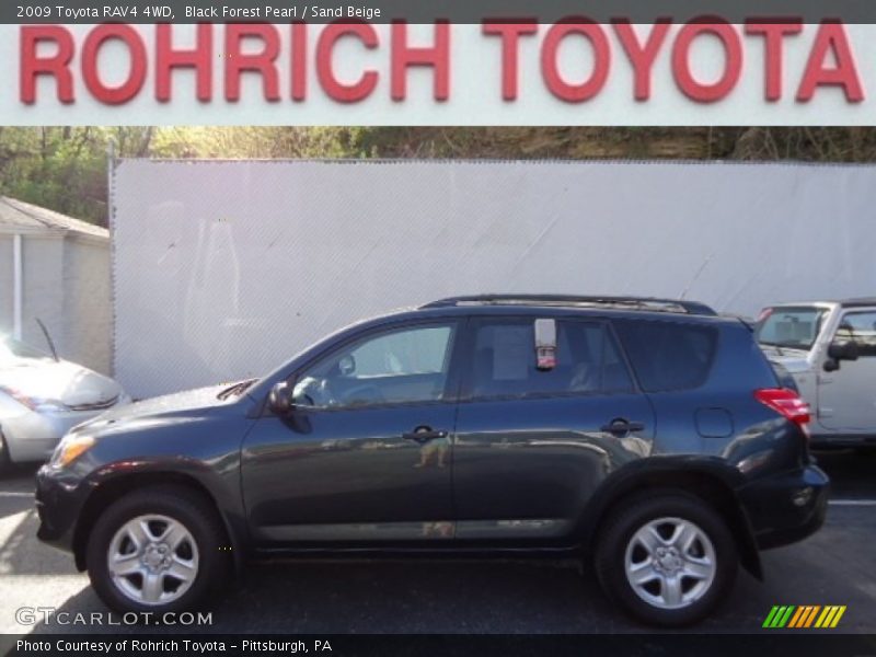 Black Forest Pearl / Sand Beige 2009 Toyota RAV4 4WD