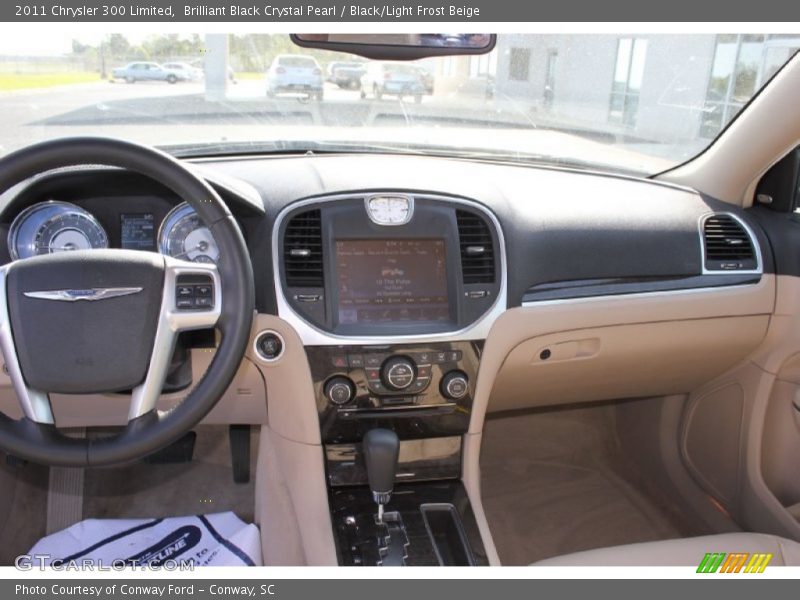 Brilliant Black Crystal Pearl / Black/Light Frost Beige 2011 Chrysler 300 Limited