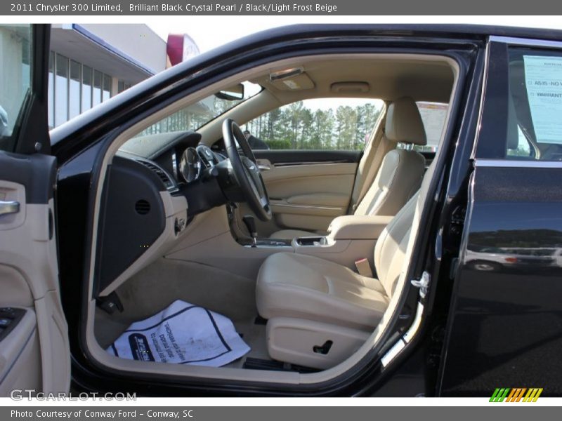 Brilliant Black Crystal Pearl / Black/Light Frost Beige 2011 Chrysler 300 Limited