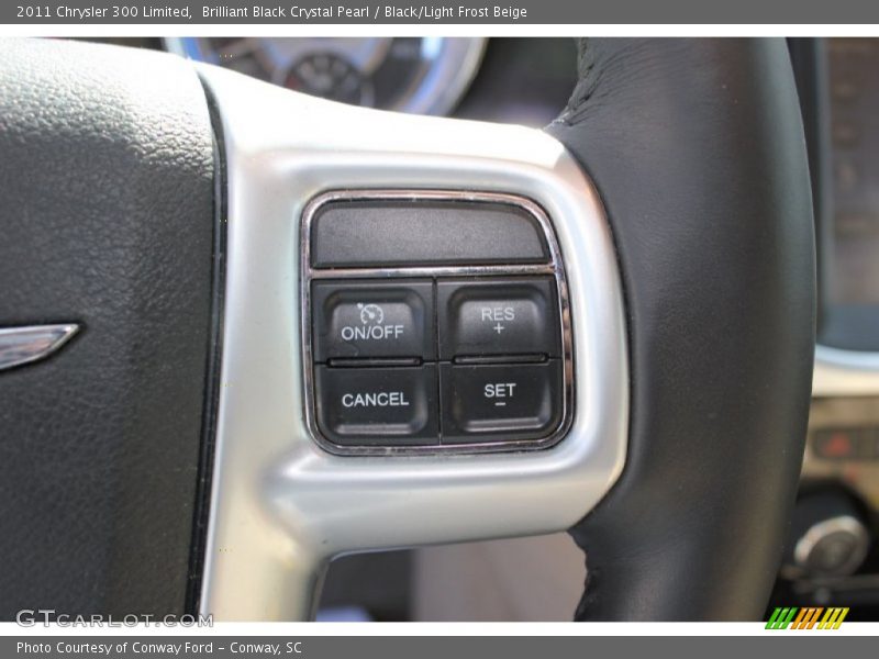 Brilliant Black Crystal Pearl / Black/Light Frost Beige 2011 Chrysler 300 Limited