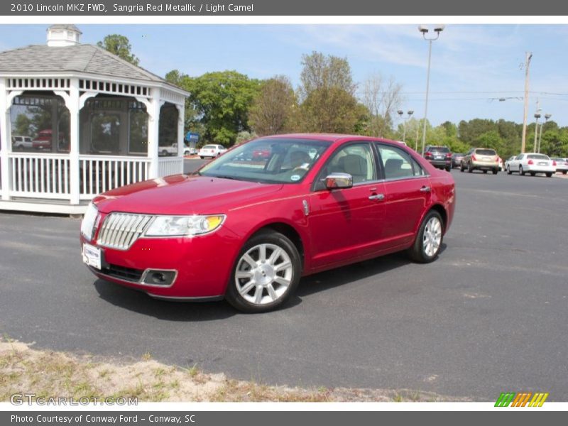 Sangria Red Metallic / Light Camel 2010 Lincoln MKZ FWD