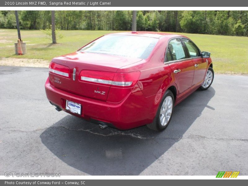 Sangria Red Metallic / Light Camel 2010 Lincoln MKZ FWD