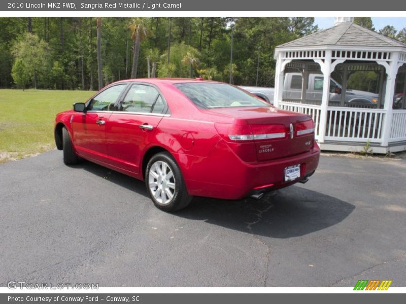 Sangria Red Metallic / Light Camel 2010 Lincoln MKZ FWD