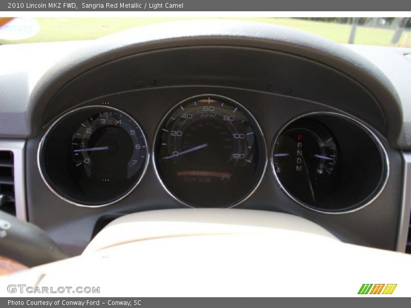 Sangria Red Metallic / Light Camel 2010 Lincoln MKZ FWD