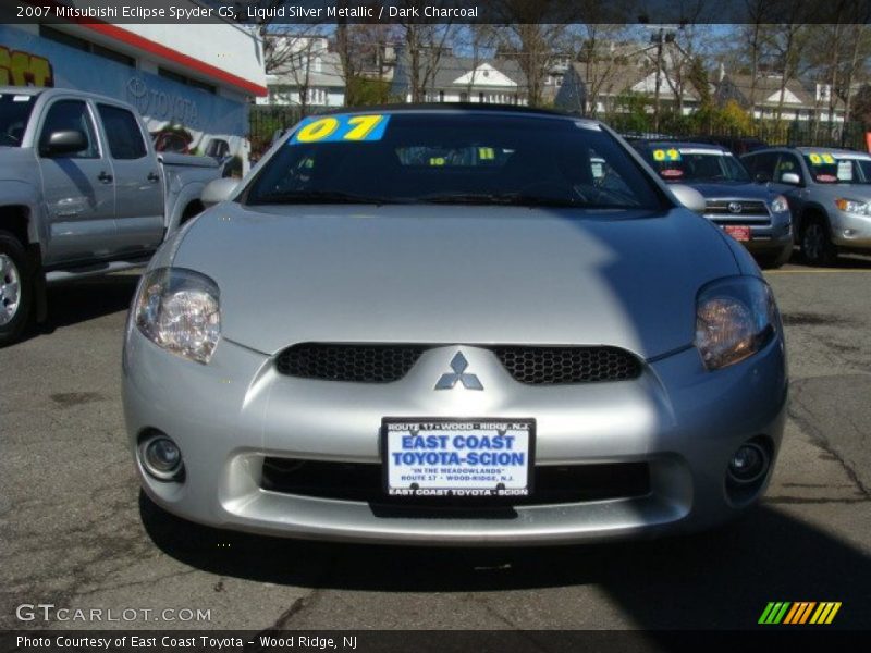 Liquid Silver Metallic / Dark Charcoal 2007 Mitsubishi Eclipse Spyder GS