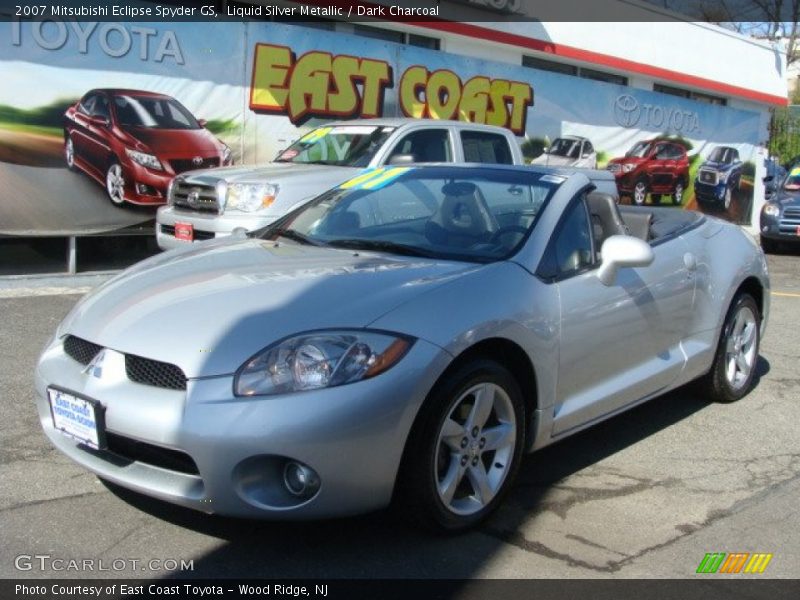 Liquid Silver Metallic / Dark Charcoal 2007 Mitsubishi Eclipse Spyder GS