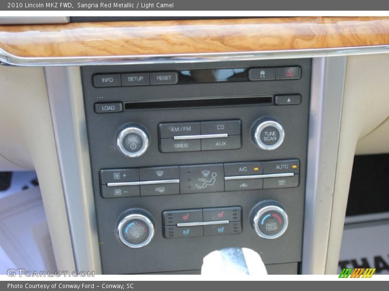 Sangria Red Metallic / Light Camel 2010 Lincoln MKZ FWD