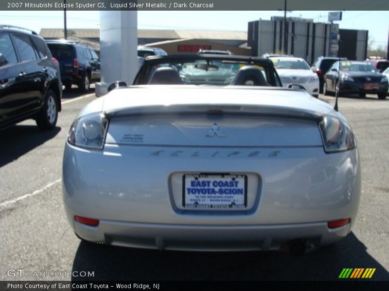 Liquid Silver Metallic / Dark Charcoal 2007 Mitsubishi Eclipse Spyder GS