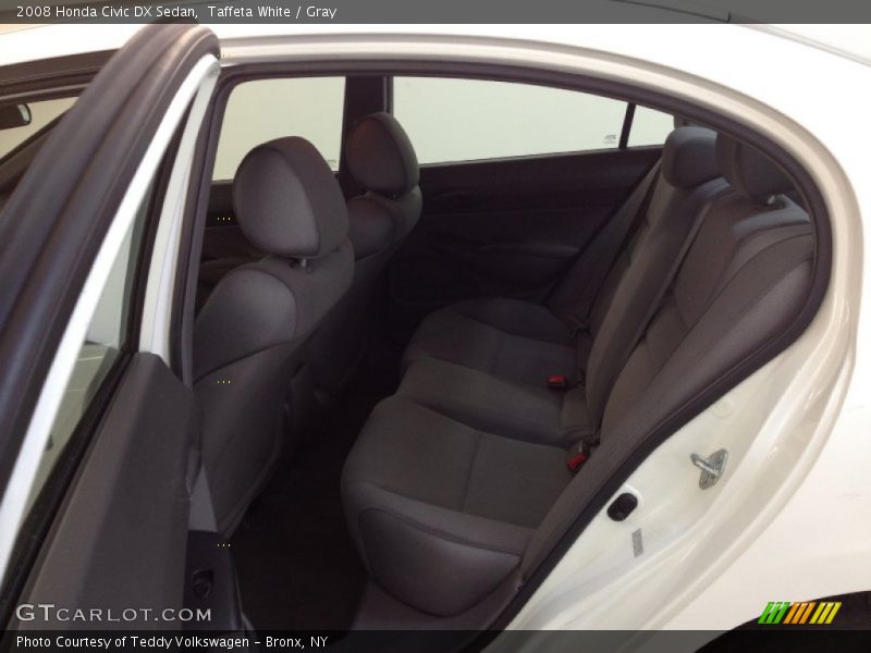 Taffeta White / Gray 2008 Honda Civic DX Sedan