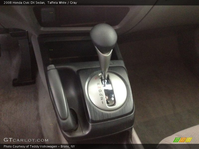 Taffeta White / Gray 2008 Honda Civic DX Sedan